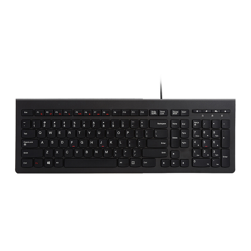 联想 (lenovo) M120K 有线超薄巧克力按键键盘 (单位:个) 黑色